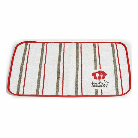 Individuais Bon Appetit Branco Vermelho 33 x 0,3 x 48 cm (12 Unidades) - EcoNest