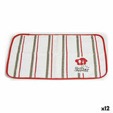 Individuais Bon Appetit Branco Vermelho 33 x 0,3 x 48 cm (12 Unidades) - EcoNest
