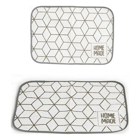 Individuais 33 x 0,3 x 48 cm Cinzento Branco (12 Unidades) - EcoNest