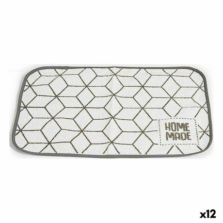 Individuais 33 x 0,3 x 48 cm Cinzento Branco (12 Unidades) - EcoNest