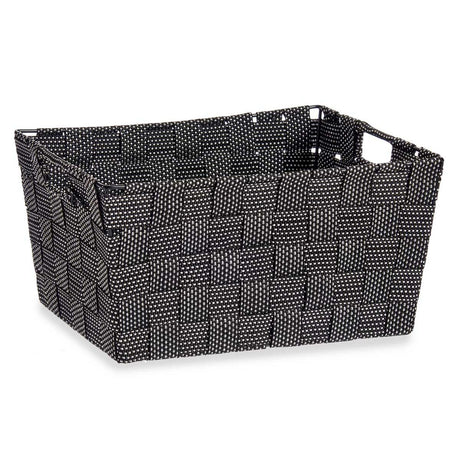 Cesta Multiusos Preto Tecido 20 x 14 x 30 cm (18 Unidades) - EcoNest