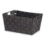 Cesta Multiusos Preto Tecido 20 x 14 x 30 cm (18 Unidades) - EcoNest