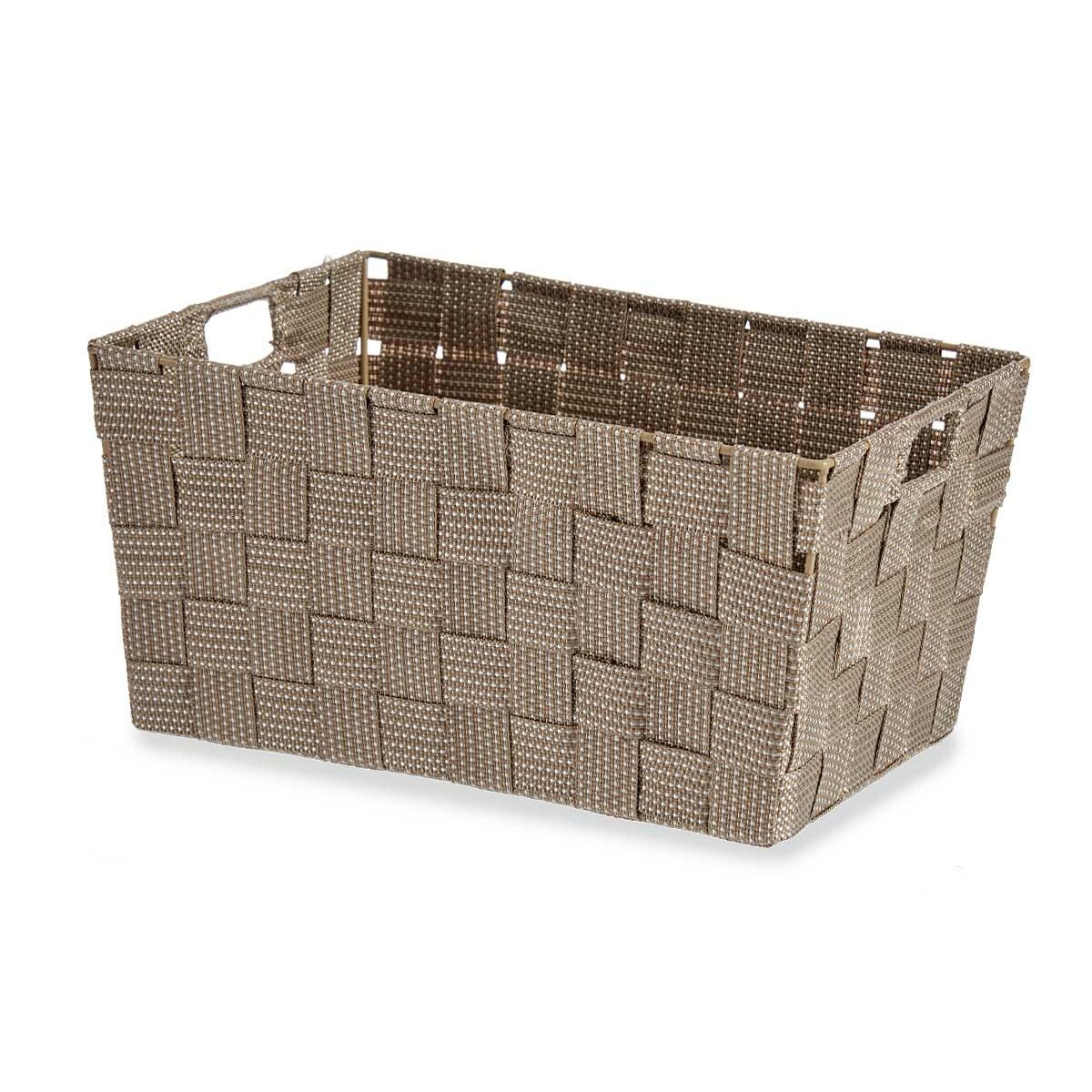 Cesta Multiusos Castanho Tecido 5 L 30,4 x 14 x 20 cm (18 Unidades) - EcoNest