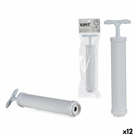 Bomba manual de vácuo Branco Plástico 9 x 30 x 4 cm (12 Unidades) - EcoNest