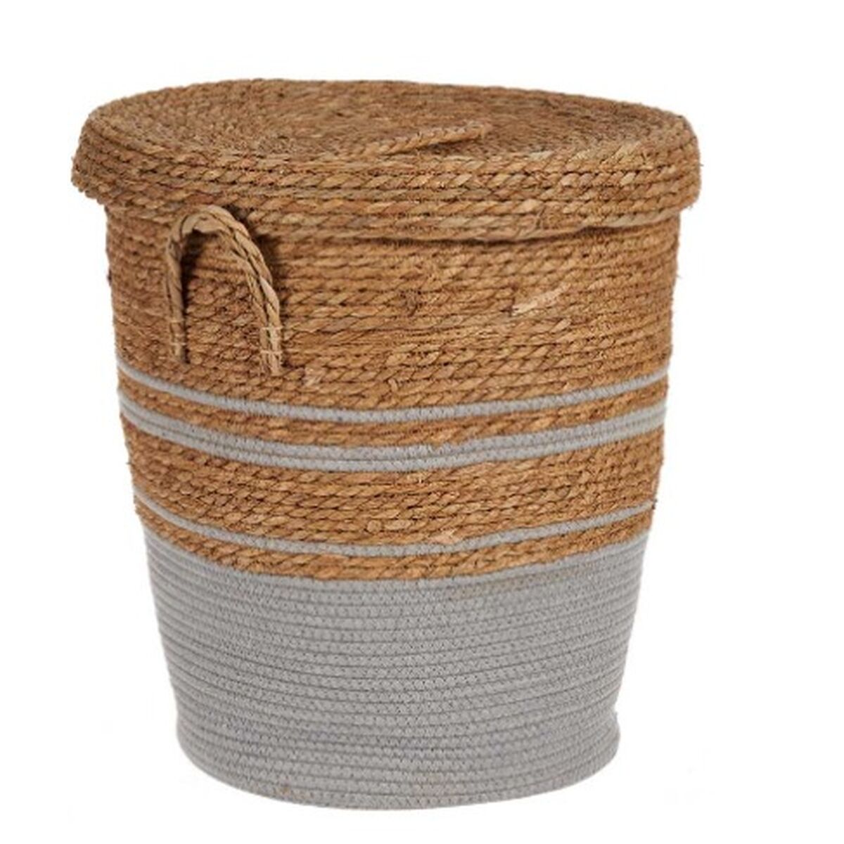 Cesto Castanho Cinzento 44 x 48 x 44 cm (4 Unidades) - EcoNest