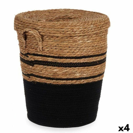 Cesto Castanho Preto 36 x 43 x 36 cm (4 Unidades) - EcoNest