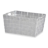 Cesta Multiusos Branco Tecido 30,4 x 14 x 20 cm (18 Unidades) - EcoNest