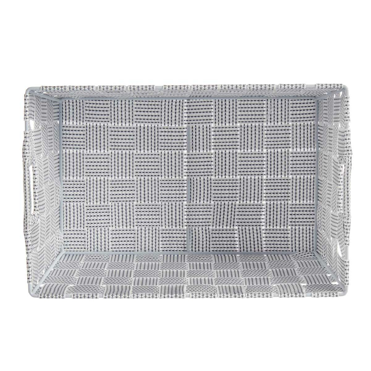 Cesta Multiusos Branco Tecido 30,4 x 14 x 20 cm (18 Unidades) - EcoNest