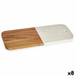Tábua de corte Branco Mármore Acácia 18 x 1,5 x 38 cm (8 Unidades) - EcoNest