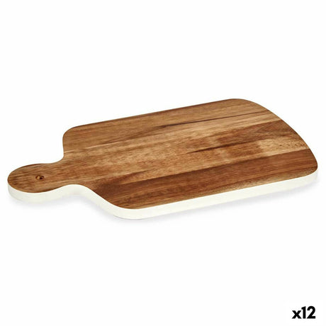 Tábua de corte Branco Acácia 25,7 x 1,5 x 40 cm (12 Unidades) - EcoNest