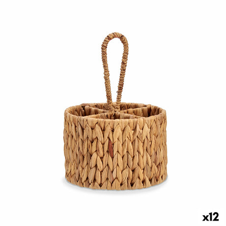Organizador de Talheres Castanho Metal Jacinto-de-água 20 x 30 x 20 cm (12 Unidades) - EcoNest