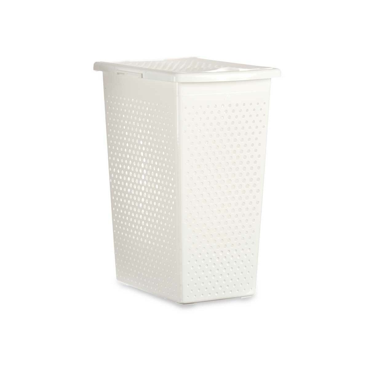 Cesto da Roupa Branco Plástico 38 L 27,5 x 49,5 x 38 cm (10 Unidades) - EcoNest