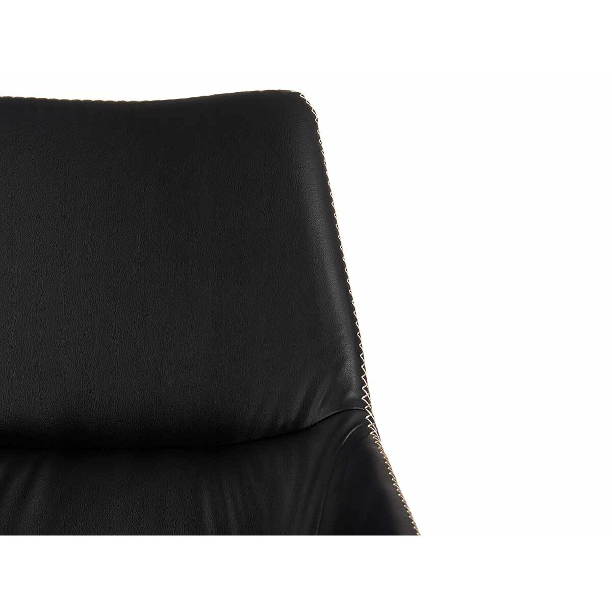 Poltrona Entrançado Azul Preto Aço 50 x 87 x 61 cm (2 Unidades) - EcoNest