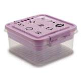 Guarda-Joias Roxo Transparente Plástico 24,5 x 11,5 x 26 cm (12 Unidades) - EcoNest