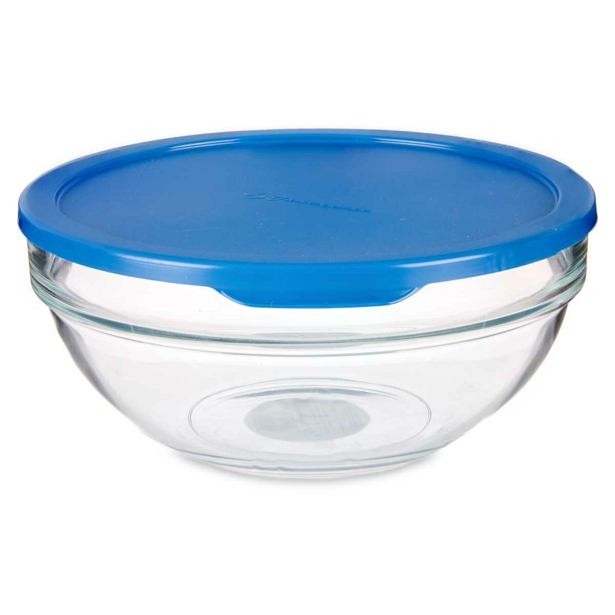 Lancheira Redonda com Tampa Chefs Azul 1,135 L 17,2 x 7,6 x 17,2 cm (4 Unidades) - EcoNest