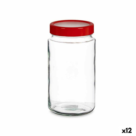 Frasco Vermelho Polipropileno 2 L 11,5 x 21 x 11,5 cm (12 Unidades) - EcoNest