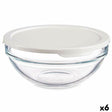 Lancheira Redonda com Tampa Chefs Branco 595 ml 14 x 6,3 x 14 cm (6 Unidades) - EcoNest