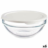 Lancheira Redonda com Tampa Chefs Branco 595 ml 14 x 6,3 x 14 cm (6 Unidades) - EcoNest