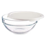 Lancheira Redonda com Tampa Chefs Branco 595 ml 14 x 6,3 x 14 cm (6 Unidades) - EcoNest