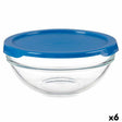 Lancheira Redonda com Tampa Chefs Azul 595 ml 14 x 6,3 x 14 cm (6 Unidades) - EcoNest