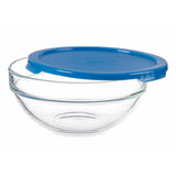 Lancheira Redonda com Tampa Chefs Azul 595 ml 14 x 6,3 x 14 cm (6 Unidades) - EcoNest