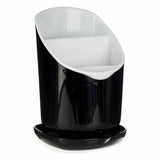 Escorredor de Talheres Smoking Branco Preto Plástico 12 x 19 x 12,5 cm (12 Unidades) - EcoNest
