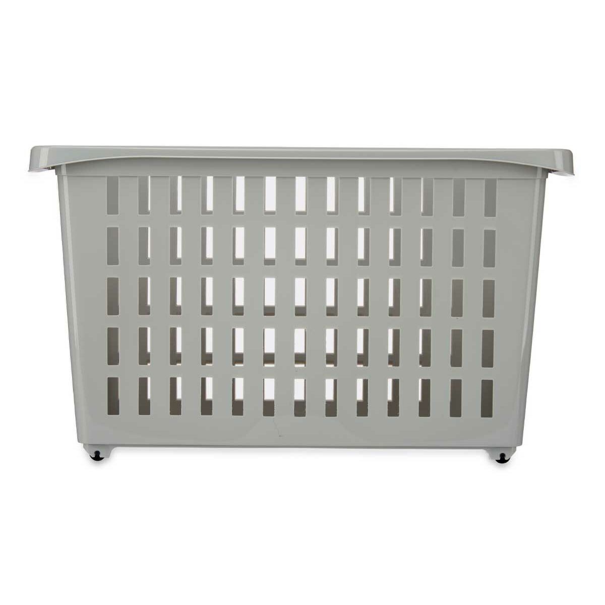 Cesta Multiusos Com rodas Cinzento Plástico 17,5 x 26 x 46 cm (12 Unidades) - EcoNest