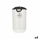 Cesto da Roupa Vintage Branco Plástico 40 L 34 x 52,5 x 34 cm (4 Unidades) - EcoNest