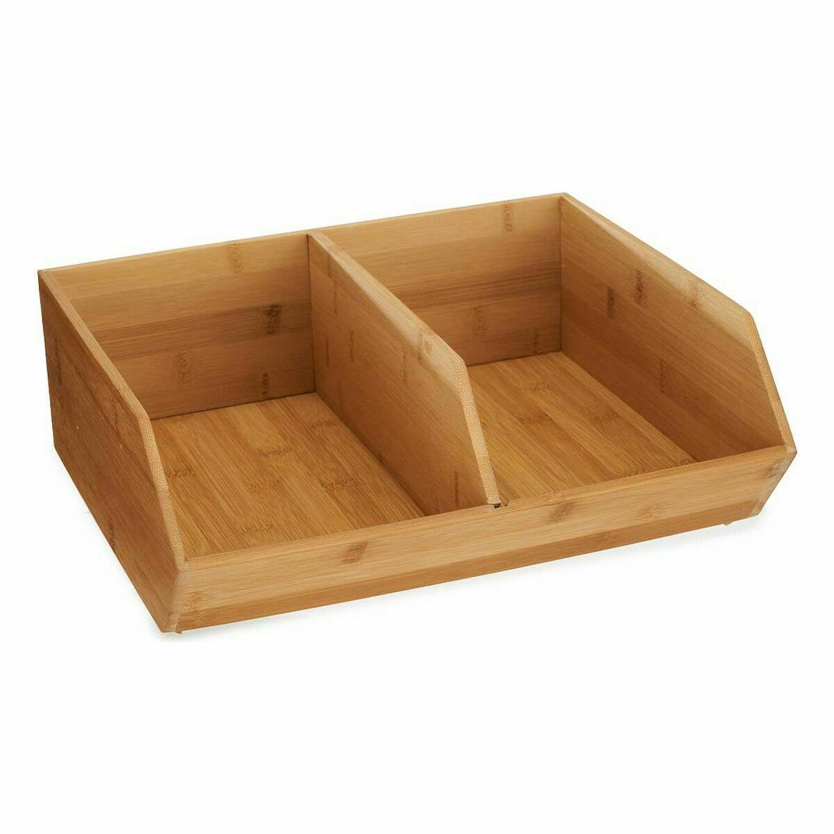 Caixa de Organização Empilhável Bambu 34,5 x 13 x 31 cm (6 Unidades) - EcoNest