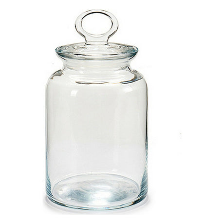 Frasco Kitchen 11,5 x 17,5 x 11,5 cm Transparente Silicone Vidro 1 L (8 Unidades) - EcoNest