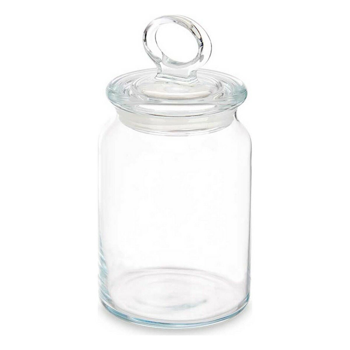 Frasco Kitchen 860 ml 9,8 x 19,3 x 9,8 cm Transparente Silicone Vidro (6 Unidades) - EcoNest