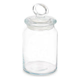 Frasco Kitchen 860 ml 9,8 x 19,3 x 9,8 cm Transparente Silicone Vidro (6 Unidades) - EcoNest