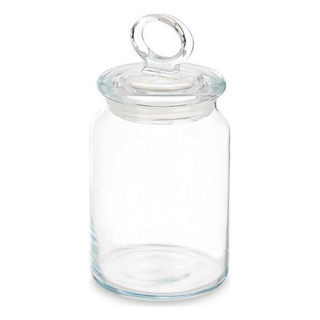 Frasco Kitchen 860 ml 9,8 x 19,3 x 9,8 cm Transparente Silicone Vidro (6 Unidades) - EcoNest