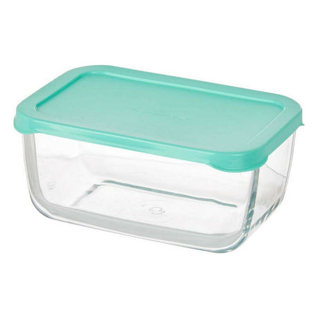 Lancheira Snow 790 ml Verde Transparente Vidro Polietileno (12 Unidades) - EcoNest