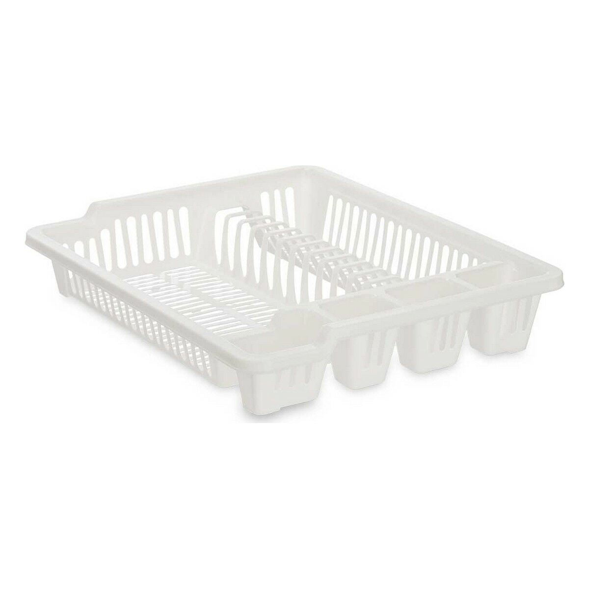 Escorredor de Louça 46 x 8 x 37,5 cm Branco Plástico (12 Unidades) - EcoNest