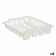 Escorredor de Louça 46 x 8 x 37,5 cm Branco Plástico (12 Unidades) - EcoNest