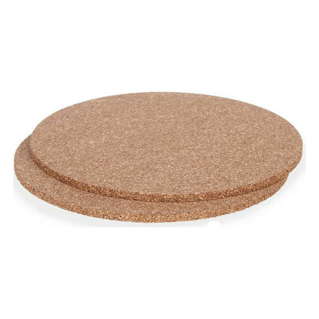 Conjunto Individuais 18 x 0,5 x 18 cm Natural Cortiça (12 Unidades) - EcoNest