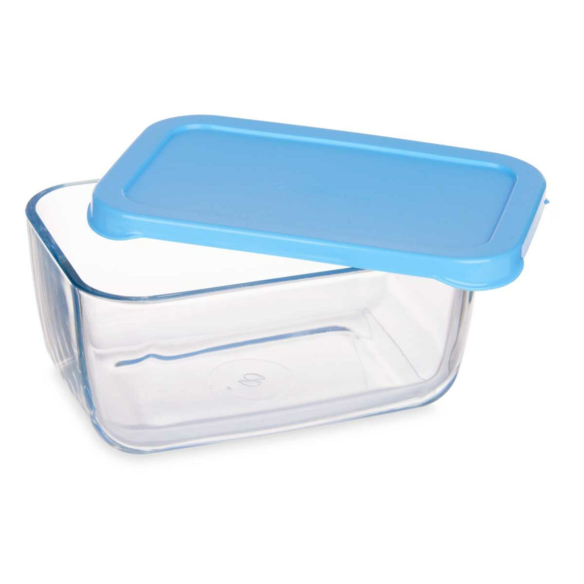 Lancheira SNOW BOX Azul Transparente Vidro Polietileno 790 ml (12 Unidades) - EcoNest