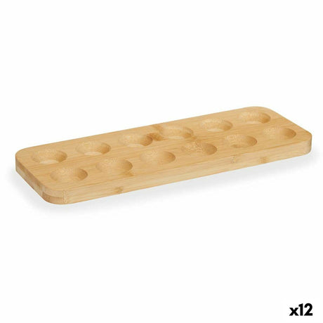 Copo para ovos Castanho Bambu 40 x 3,4 x 40 cm (12 Unidades) - EcoNest