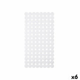 Tapete Antiderrapante para Duche Branco PVC 68 x 1 x 36 cm (6 Unidades) - EcoNest