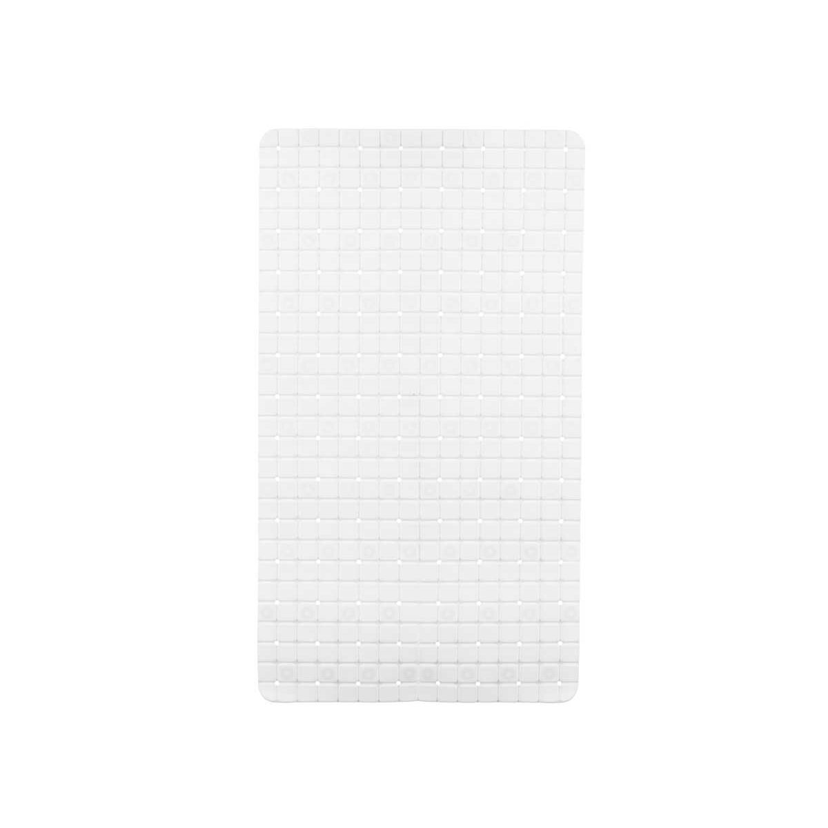 Tapete Antiderrapante para Duche Quadros Branco PVC 67,7 x 38,5 x 0,7 cm (6 Unidades) - EcoNest