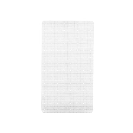 Tapete Antiderrapante para Duche Quadros Branco PVC 67,7 x 38,5 x 0,7 cm (6 Unidades) - EcoNest