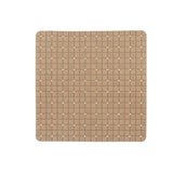 Tapete Antiderrapante para Duche Quadros Bege PVC 50,3 x 50,3 x 0,7 cm (6 Unidades) - EcoNest