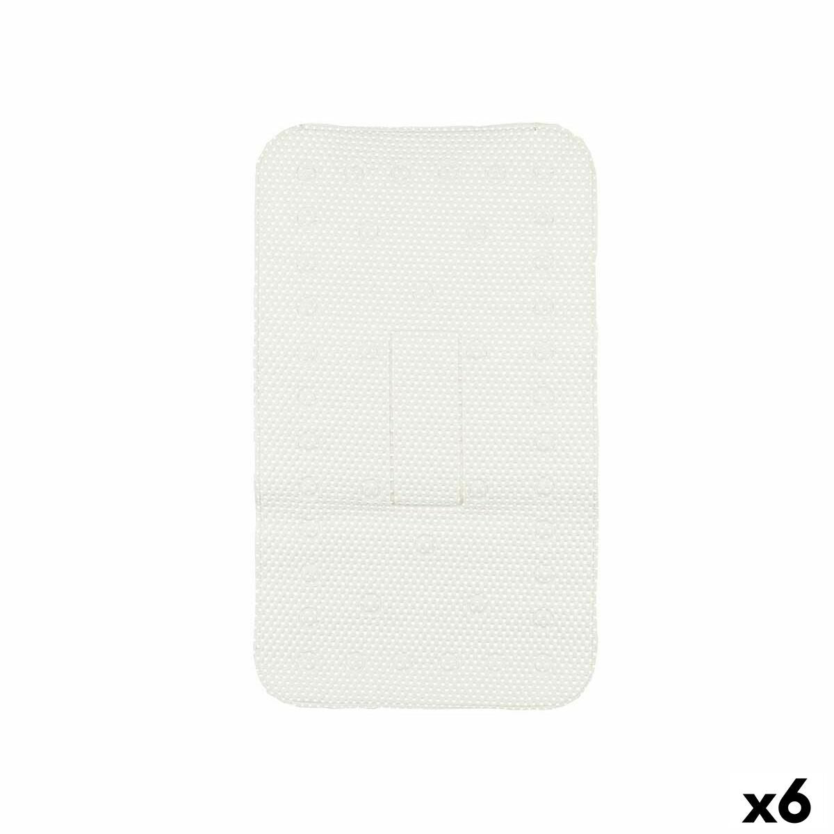 Tapete Antiderrapante para Duche Branco PVC 69,3 x 40 x 1 cm (6 Unidades) - EcoNest