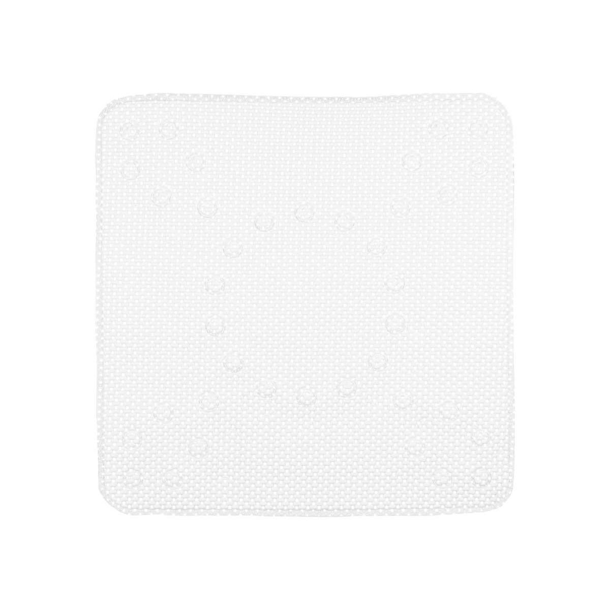 Tapete Antiderrapante para Duche Branco PVC 53 x 52,5 x 1 cm (6 Unidades) - EcoNest