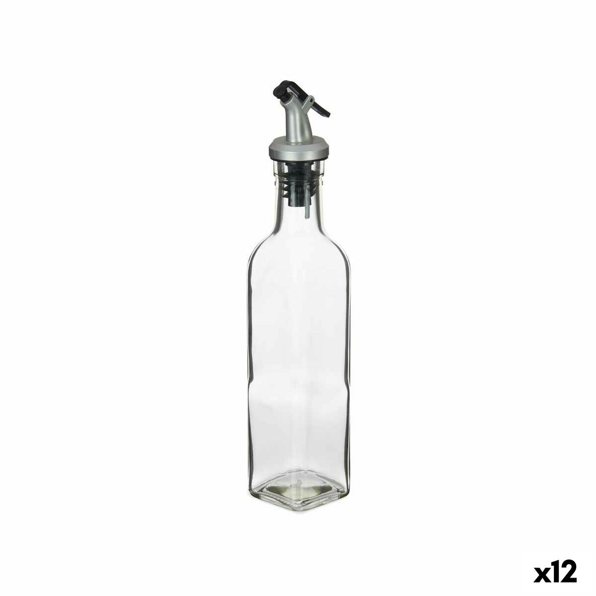 Galheteiro Transparente Vidro Aço 250 ml (12 Unidades) - EcoNest
