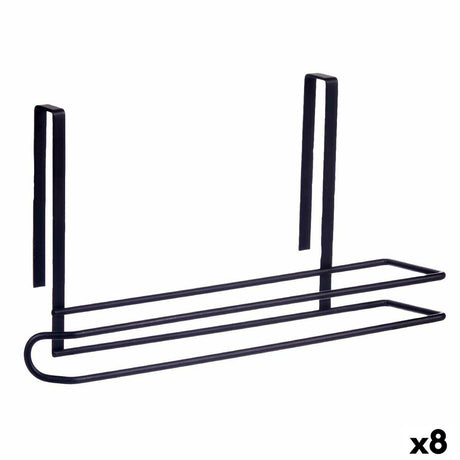 Suporte para Rolos de Papel de Cozinha Preto Ferro 34 x 17,3 x 10,5 cm (8 Unidades) - EcoNest