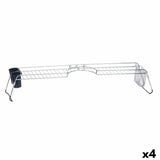 Escorredor de Louça Duplo Prateado Metal 104 x 15,5 x 19 cm (4 Unidades) - EcoNest