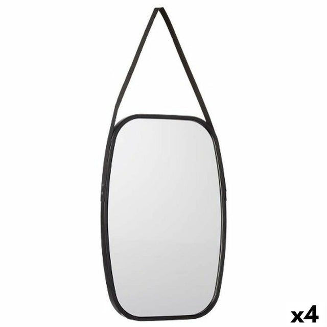 Espelho de parede Preto Cristal Polipele 43 x 65 x 3 cm (4 Unidades) - EcoNest