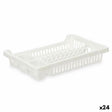 Escorredor de Louça Branco Plástico 42,5 x 7 x 29,5 cm (24 Unidades) - EcoNest